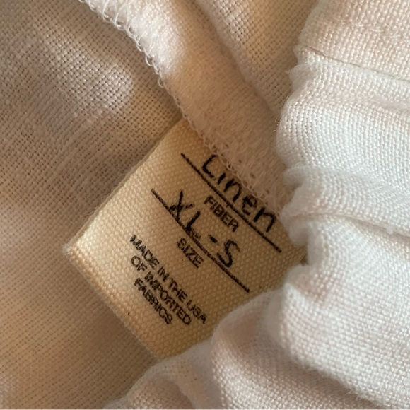 EUC Della Pants - Dallas Daws, white linen trousers pants, extra large, like new - Picture 6 of 13